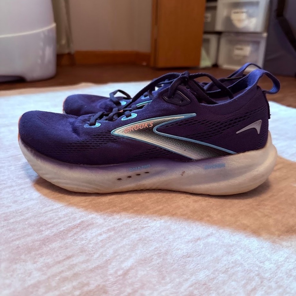 Brooks Glycerin 22 Womens Running Shoes Purple Blue 1204341B429 Size 10.5